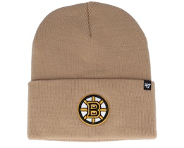 Boston Bruins Haymaker Knit Khaki Cuff - 47 Brand
