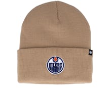 Edmonton Oilers Haymaker Knit Khaki Cuff - 47 Brand