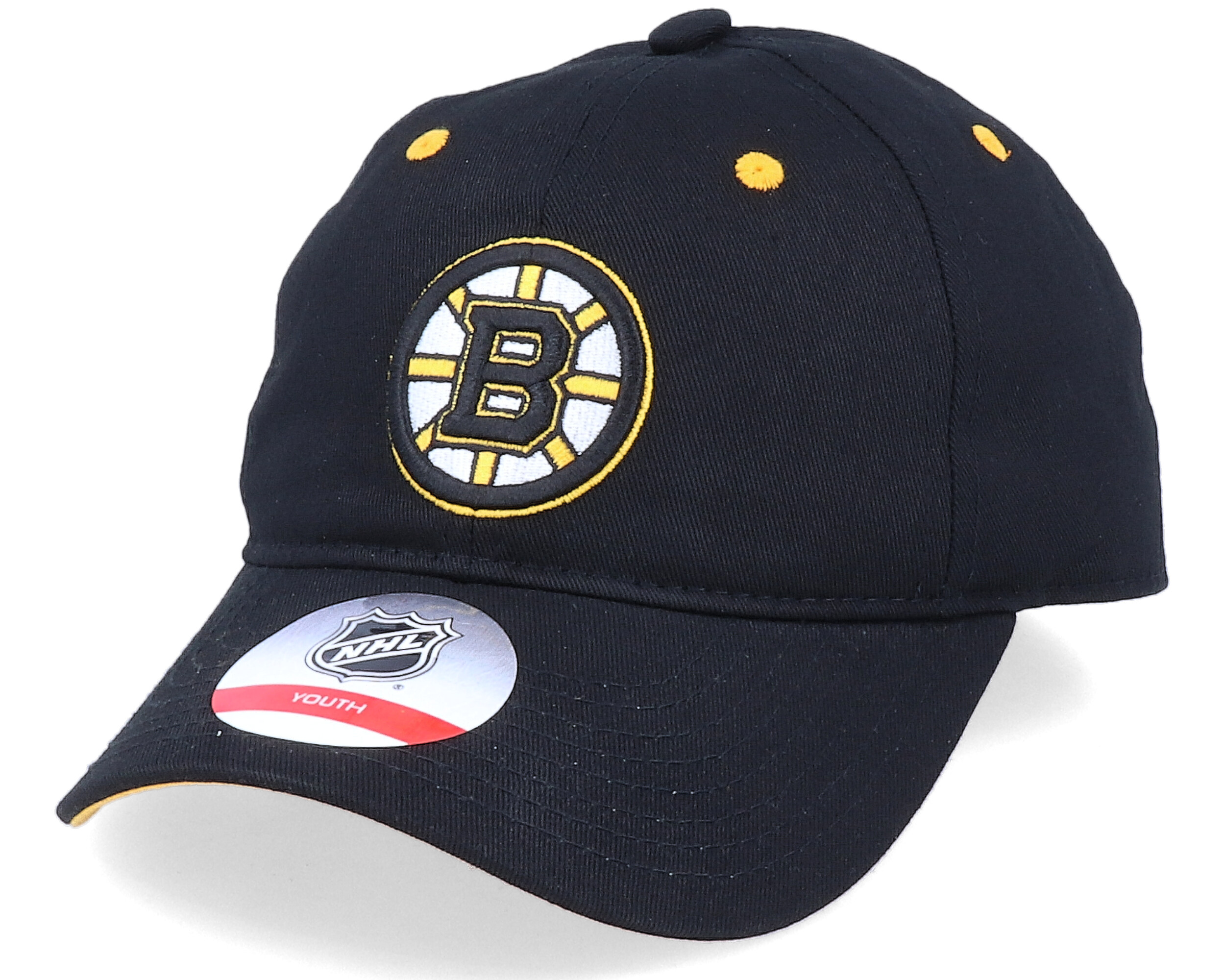 Kids Boston Bruins Team Slouch Black Dad Cap - Outerstuff keps ...