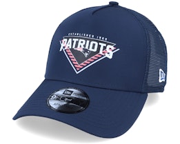 New England Patriots Team Graphic Navy Trucker - New Era