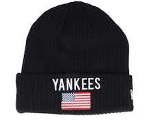 New York Yankees Team Flag Cuff Beanie Black Cuff - New Era