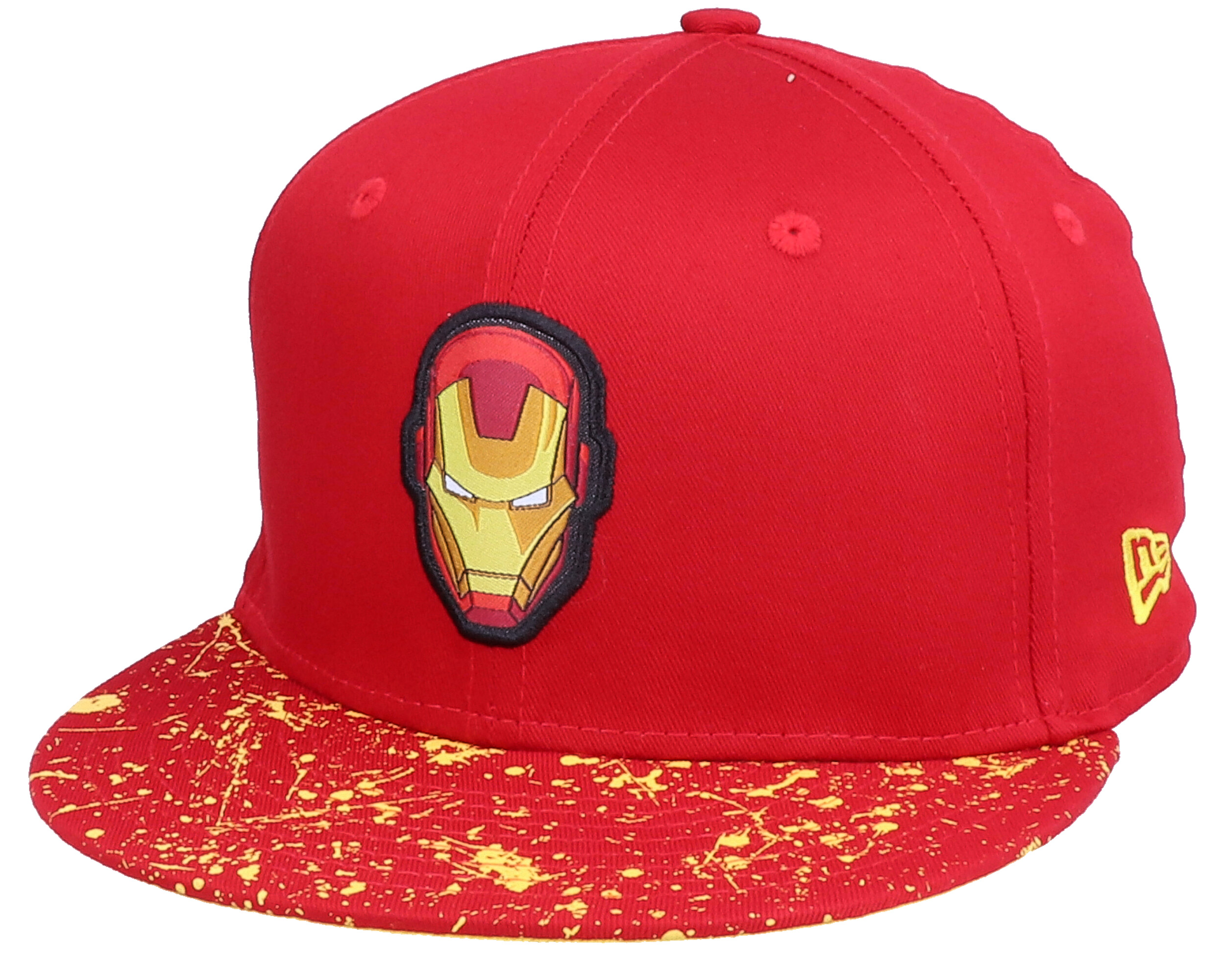 Kids Iron Man Paint Splat Visor 9Fifty Red Snapback