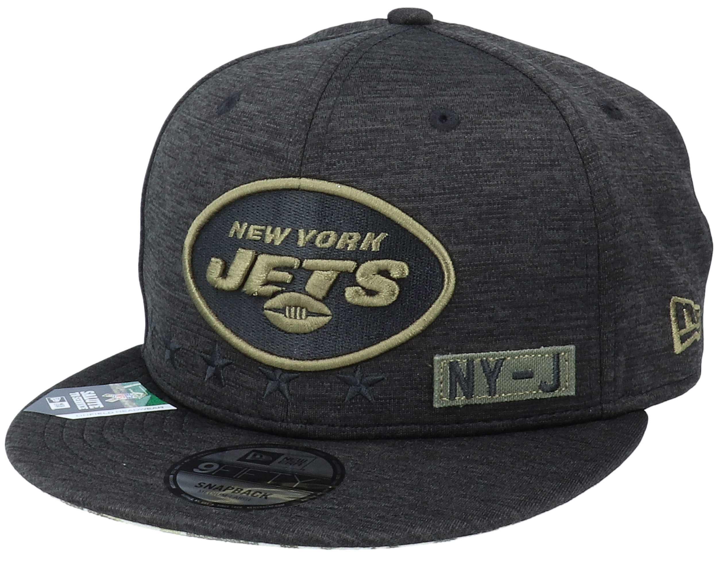 : New Era Men's Jets New York Heather Black Salute to Service  Memorial Day Veteran Day 39Thirty Flex Stretch Cap Hat : Sports & Outdoors