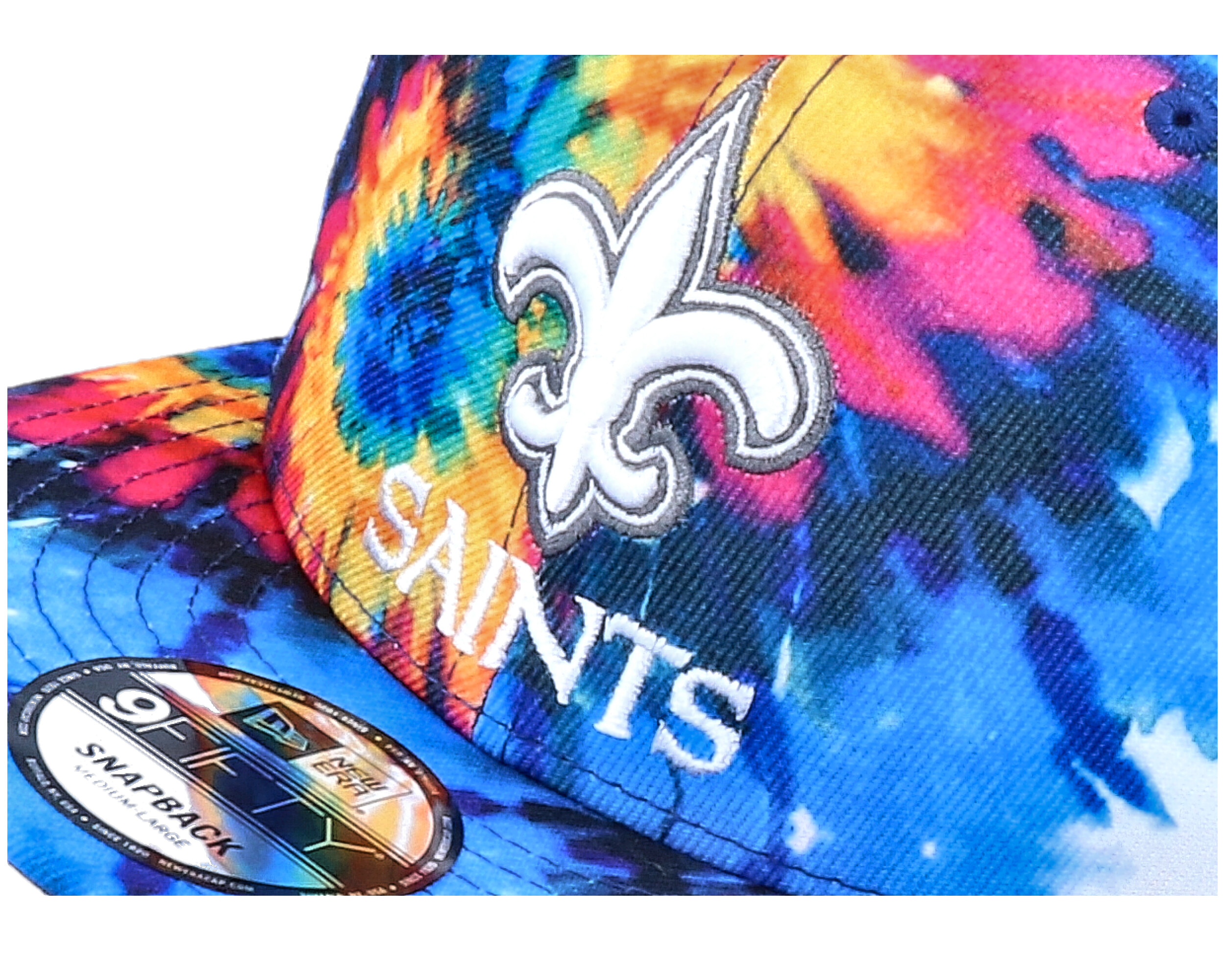 New Orleans Saints Crucial Catch 9Fifty Tie-Dye Multicolor Snapback