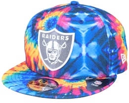 Las Vegas Raiders Crucial Catch 9Fifty Tie-Dye Multicolor Snapback - New Era