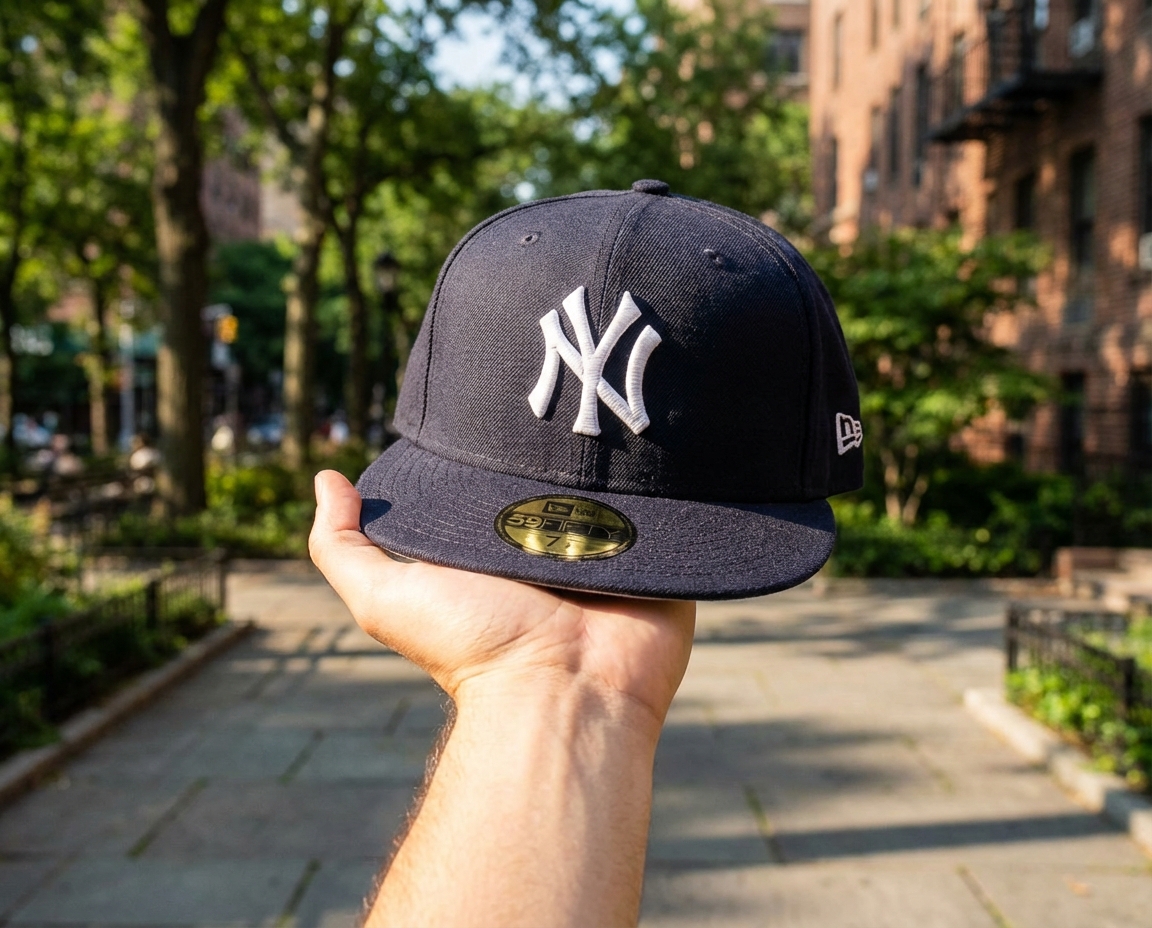 New York Yankees Acperf Emea 59Fifty Navy Fitted | Hatstore.com