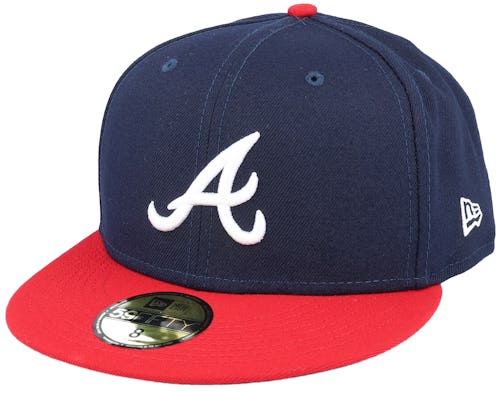 Atlanta Braves Authentic On-Field 59Fifty Navy/Red Fitted - New