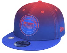 Detroit Pistons 9FIFTY NBA20 Back Half Blue/Red Snapback - New Era