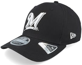 Hatstore Exclusive Milwaukee Brewers Essential 9Fifty Stretch Snap MLB Black Adjustable - New Era