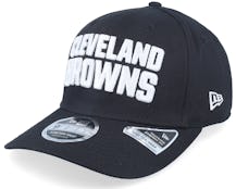 Hatstore Exclusive x Cleveland Browns Essential 9Fifty Stretch Black Adjustable - New Era