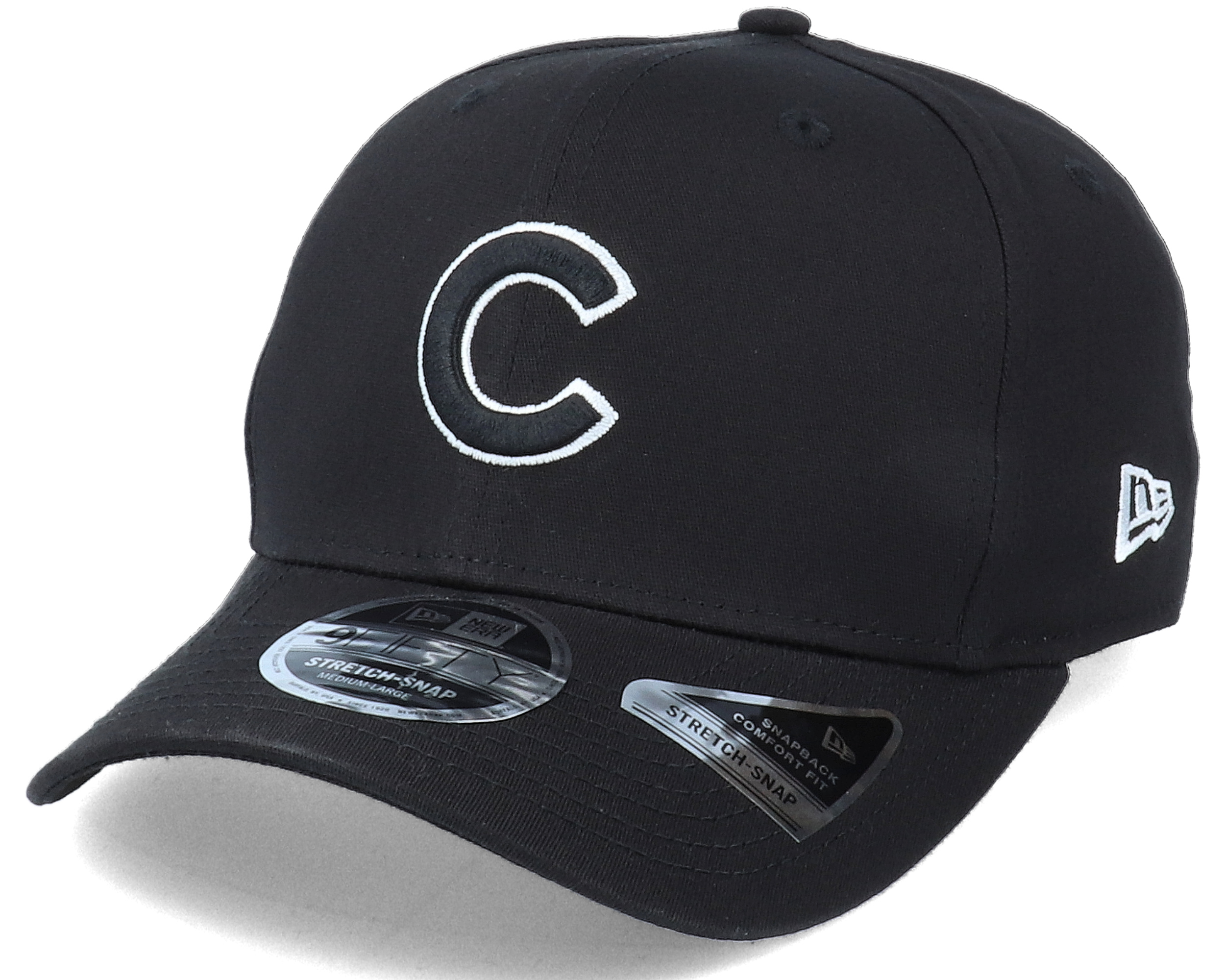 new era black cubs hat