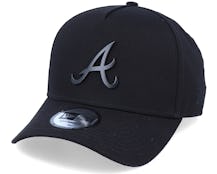 Hatstore Exclusive x Atlanta Braves Essential 9Forty A-frame Black Adjustable - New Era