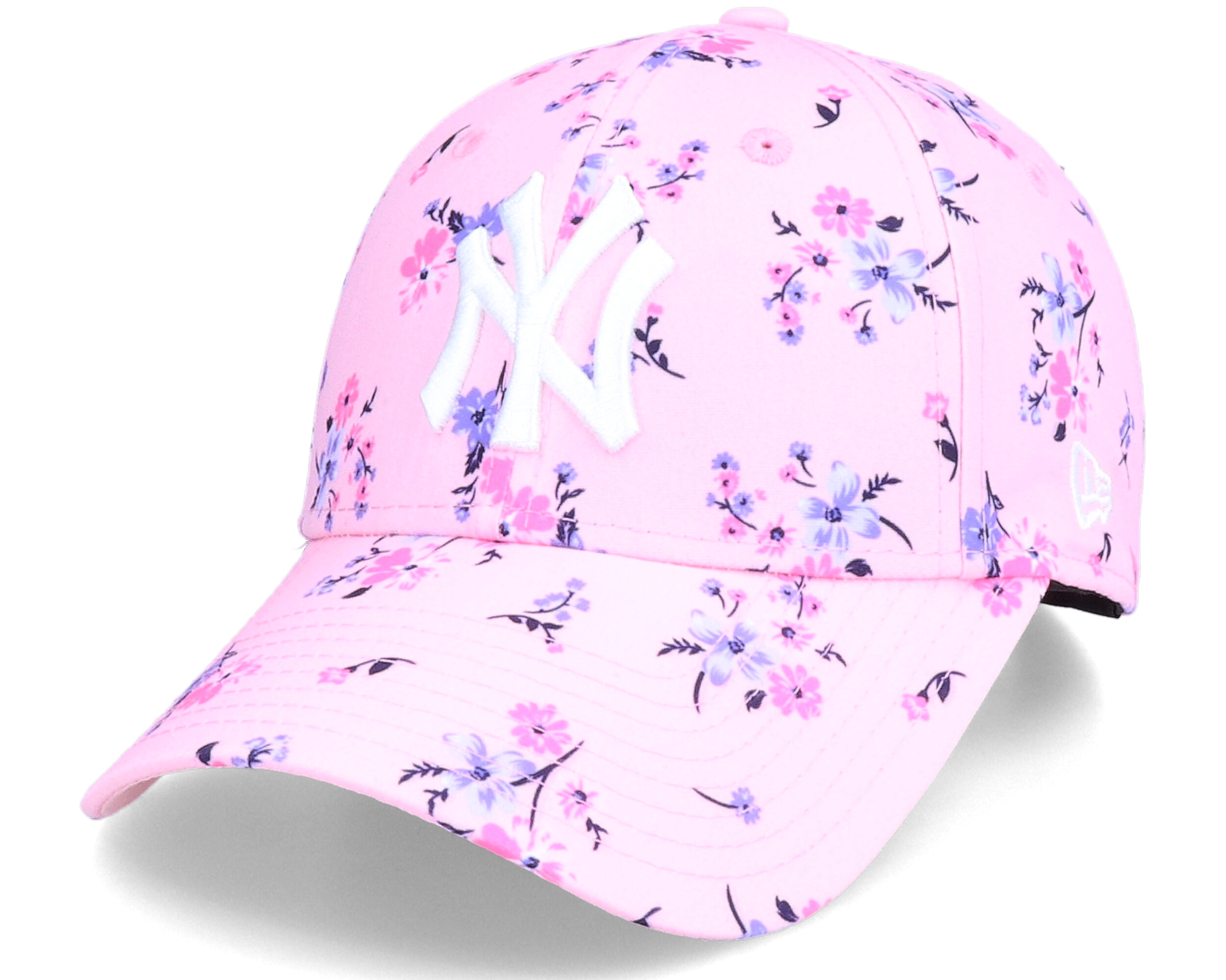 new york yankees hat with flowers