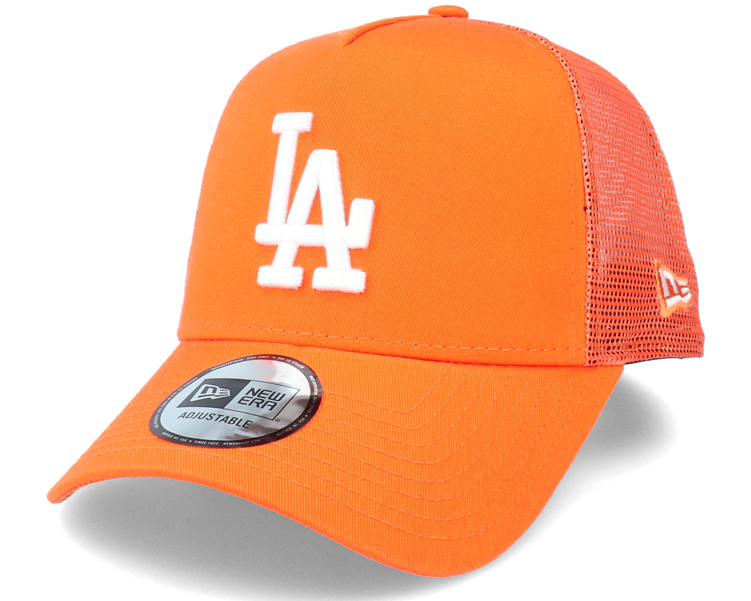 New Era Tonal Mesh Trucker Los Angeles Dodgers Cap (orange)