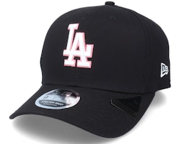 Los Angeles Dodgers Neon Pop Outline 9Fifty Black/White/Pink Adjustable - New Era