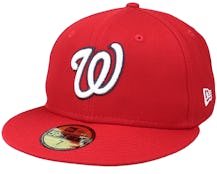 Washington Nationals Acperf Emea 59Fifty Red Fitted - New Era