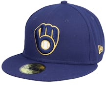Milwaukee Brewers Authentic On-Field 59Fifty Navy Fitted - New Era