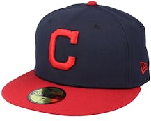 Cleveland Indians Authentic On-Field 59Fifty Navy/Red Fitted - New Era