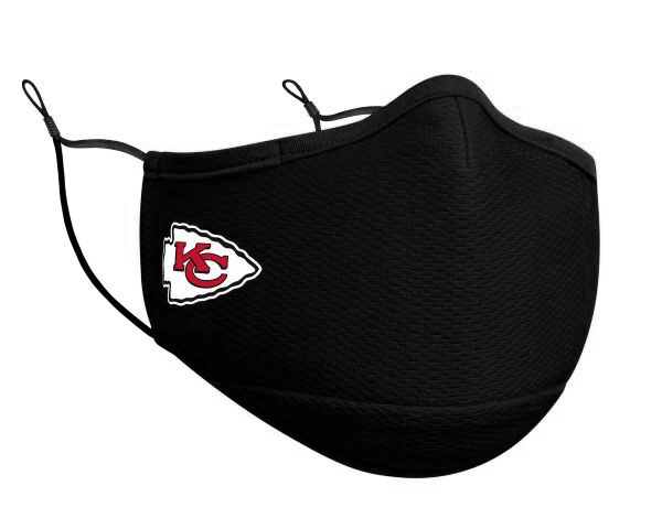 Kansas City Chiefs 1-Pack Black Face Mask - New Era face mask