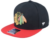 Chicago Blackhawks Black/Athletic Red Snapback