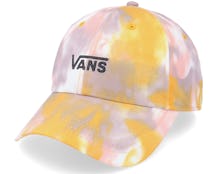 Womens Court Side Printed Hat Golden Tie Dye Dad Cap - Vans