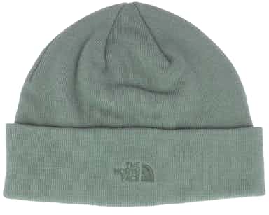 Norm Shallow Beanie Green Cuff - The North Face