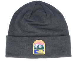 Embroidered Earthscape Beanie Grey Cuff - The North Face