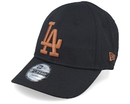Los Angeles Dodgers Infant League Essential 9Forty Black/Brown Adjustable - New Era