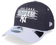 New York Yankees Team Wordmark 9Fifty Navy/Grey Adjustable - New Era