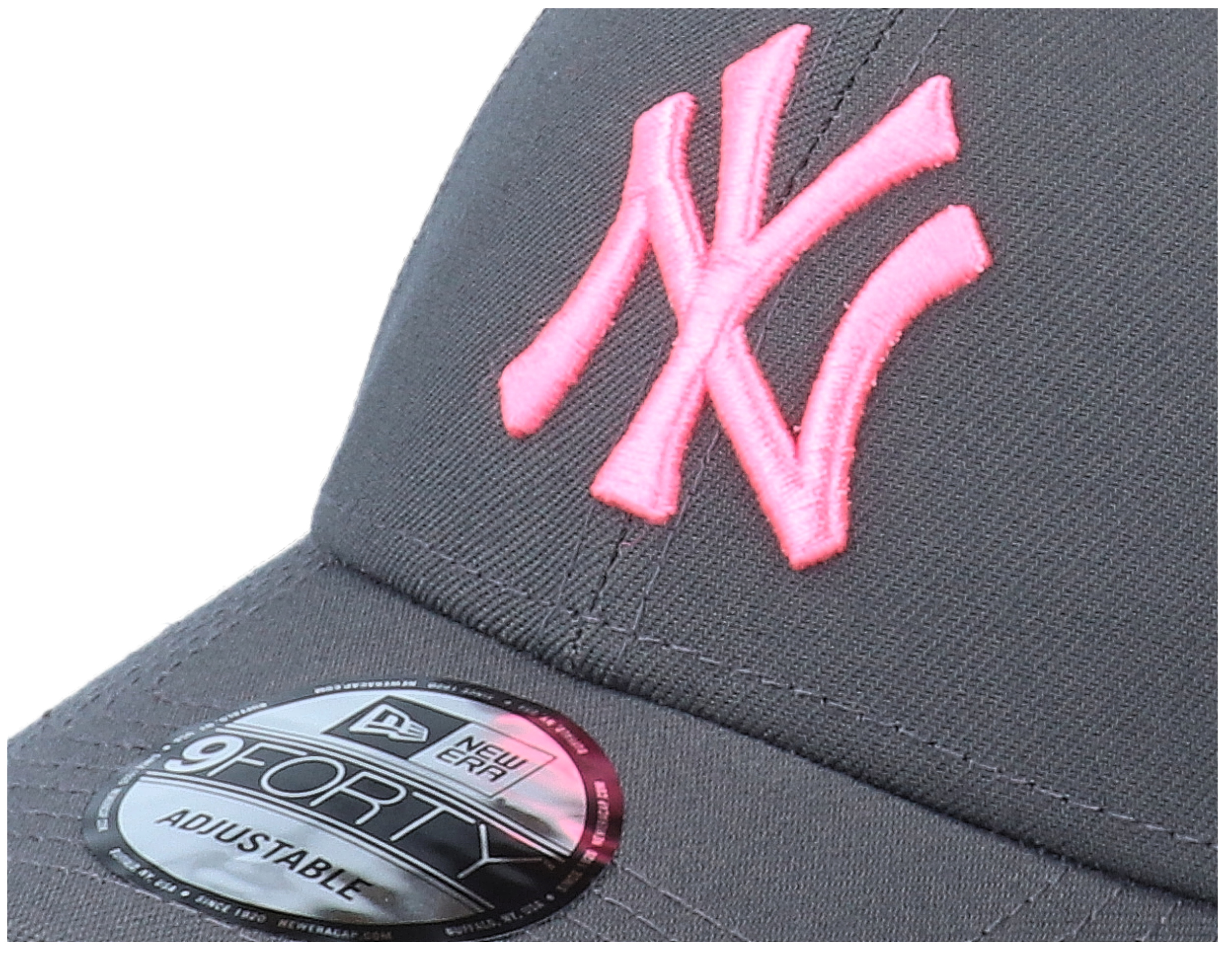 New York Yankees Neon Pack 9Forty Grey/Pink Adjustable - New
