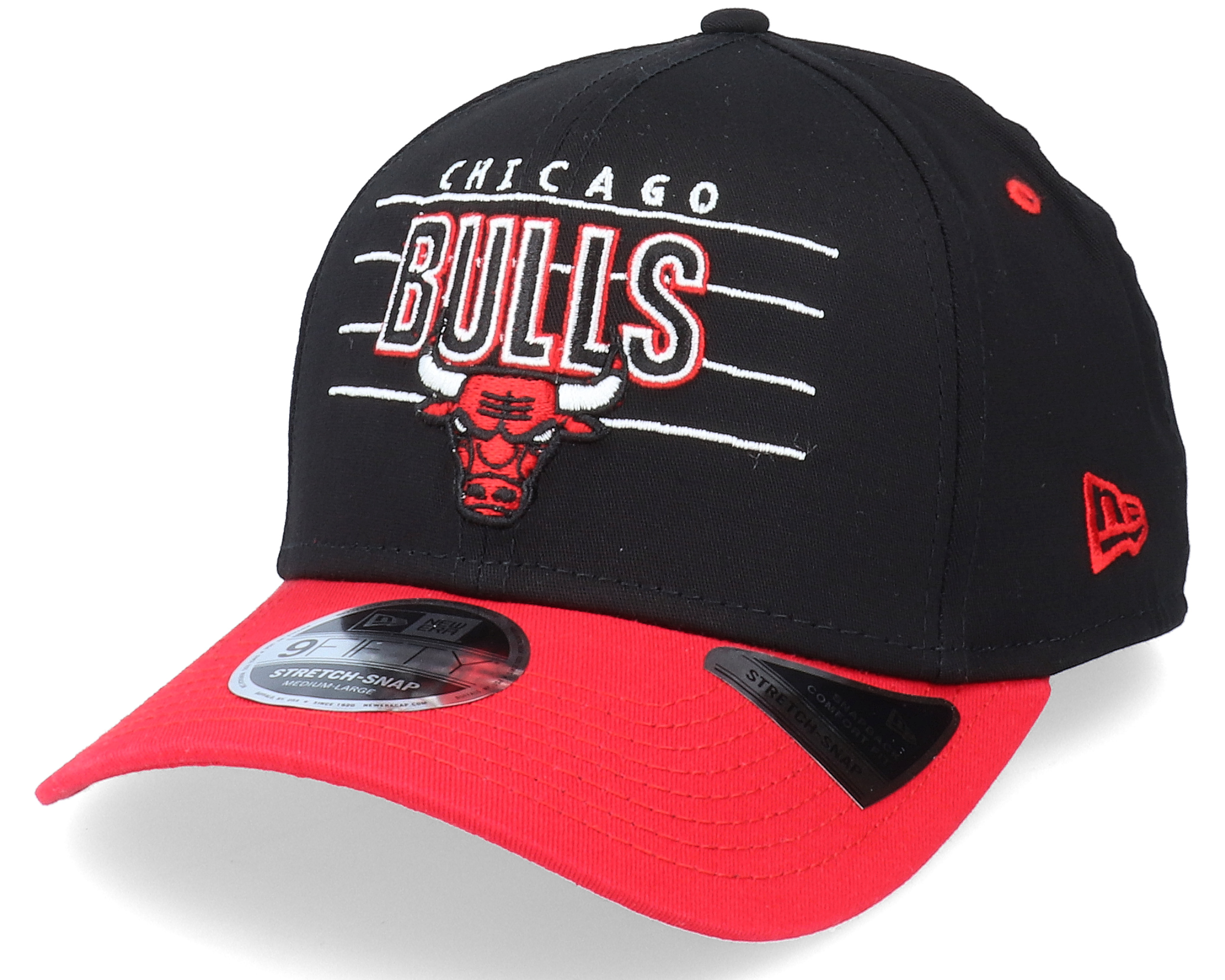 Chicago Bulls Team 9FIFTY Black/Red Adjustable - New Era - BonéHatstore.pt