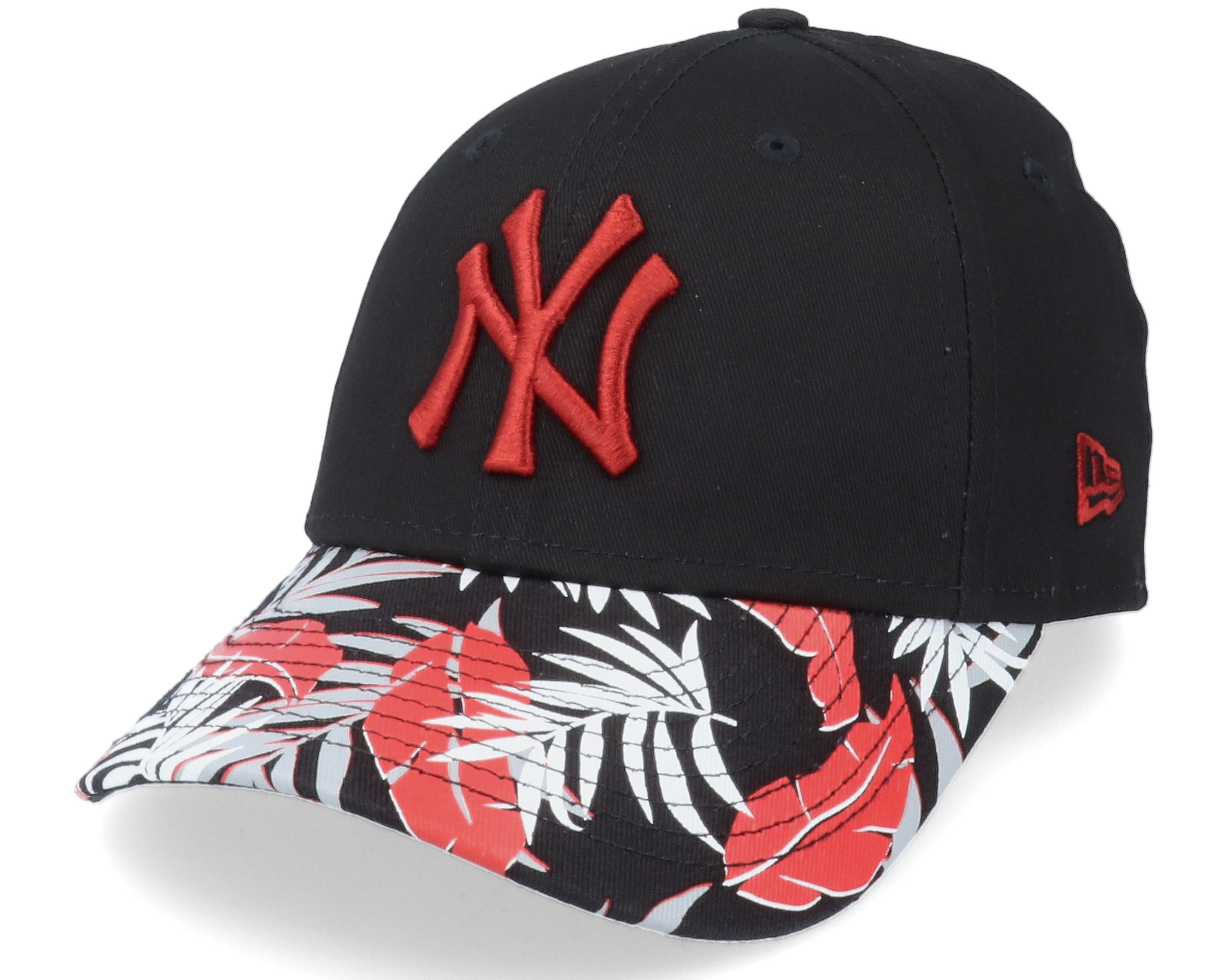 Kids New York Yankees Floral 9Forty Black/Maroon Adjustable New Era