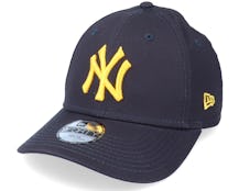 Kids New York Yankees League Essential 9FORTY Navy/Yellow Adjustable - New Era