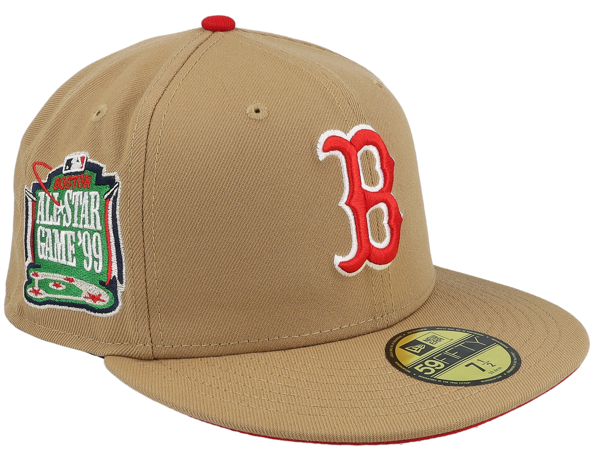 Boston Red Sox Extraction 59FIFTY All Star Game 99 Khaki Fitted New Era Cap Hatstore .il