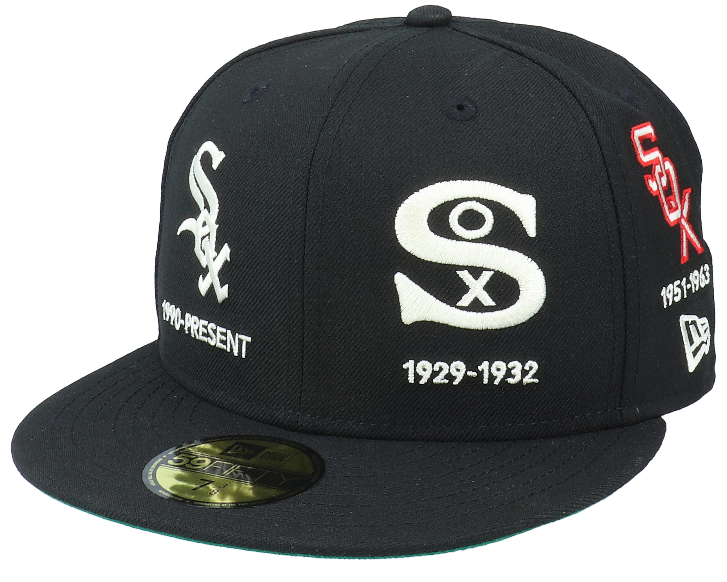 Chicago White Sox 59FIFTY Life Quickturn Black Fitted - New Era Cap ...