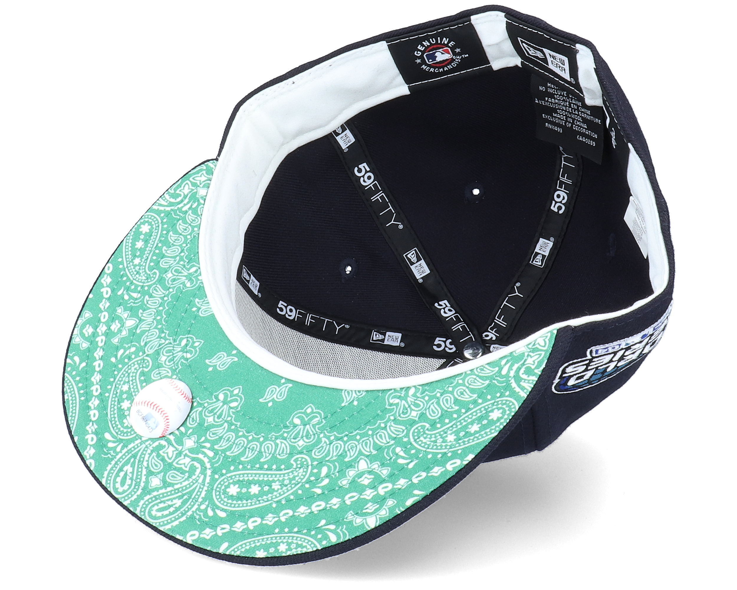 Boston Red Sox 59FIFTY MLB Paisley Undervisor Navy Fitted