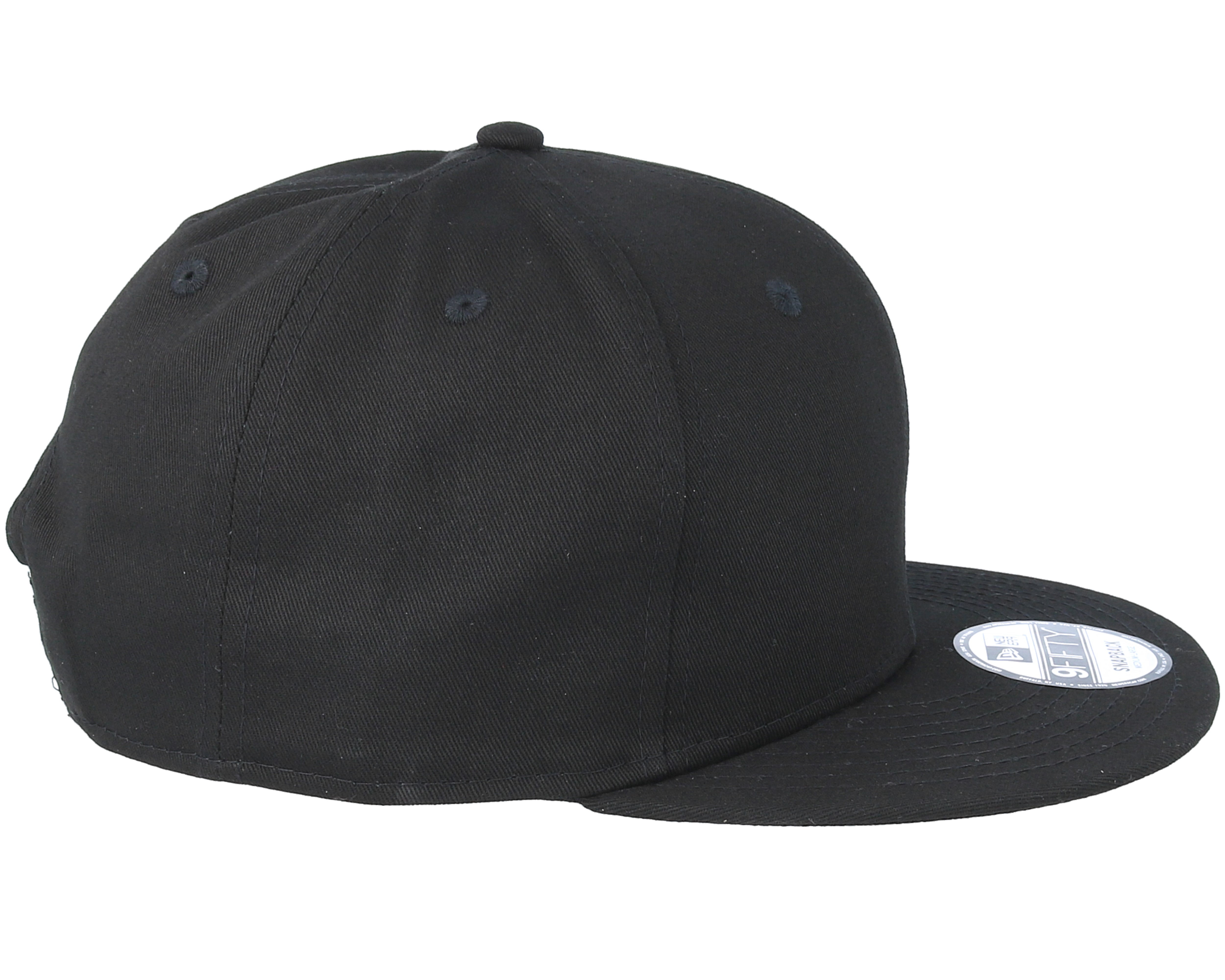 new era cotton 9fifty black on black snapback