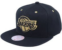 Los Angeles Lakers  Fools Gold Black Snapback - Mitchell & Ness