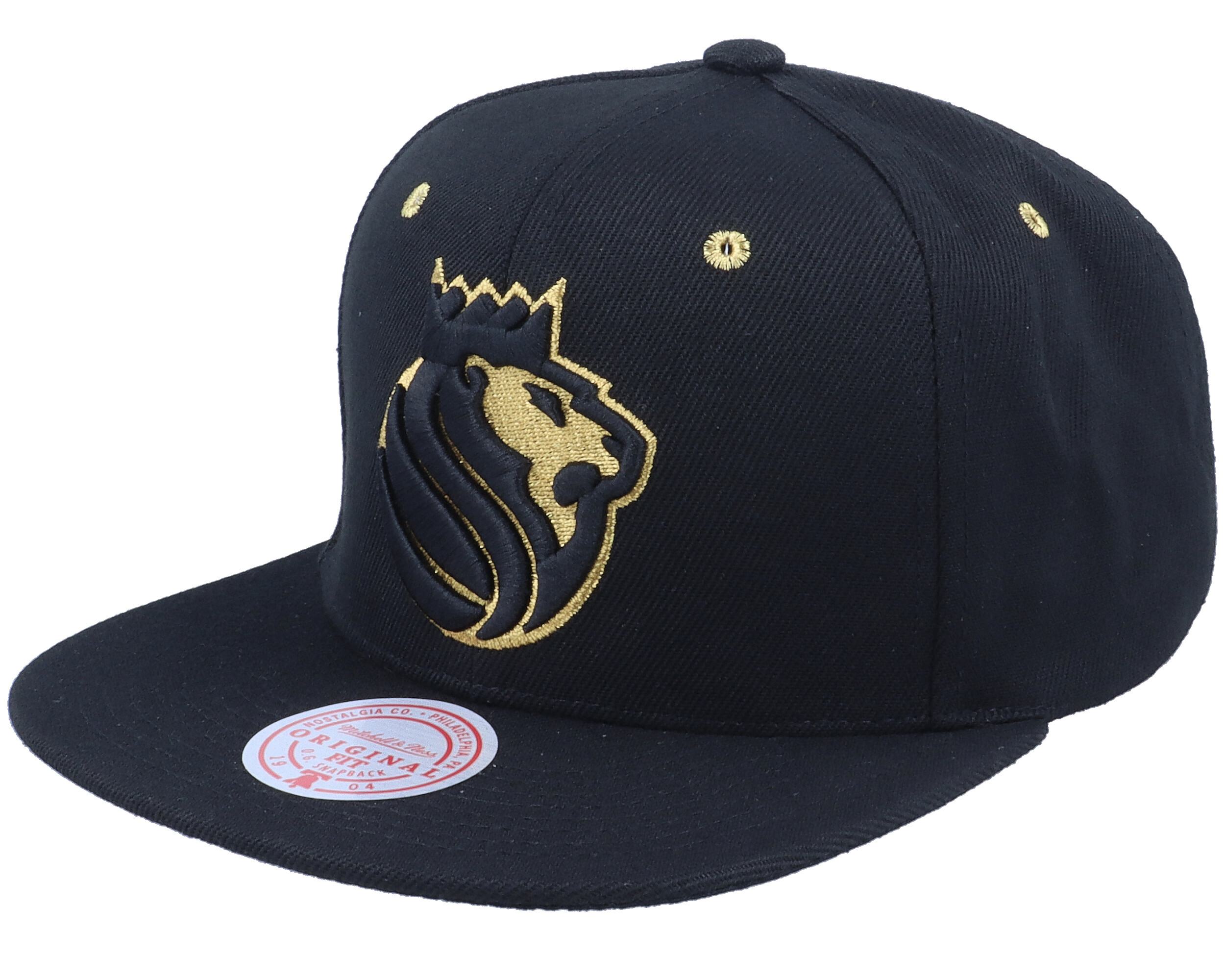 Sacramento Kings Fools Gold Black Snapback - Mitchell & Ness cap ...