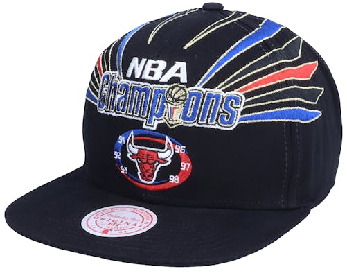 Chicago Bulls 1998 NBA Finals Mitchell & Ness Snapback Hat Black