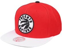 Toronto Raptors Cardinal Red 2 Tone Scarlet/white Snapback - Mitchell & Ness
