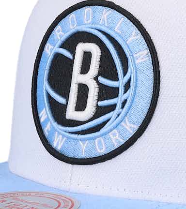Brooklyn Nets University Home 2 Tone White/blue Snapback - Mitchell & Ness