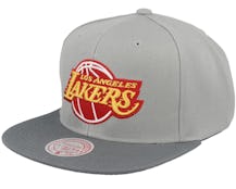 Los Angeles Lakers Cool Grey 3 Snapback Grey - Mitchell & Ness