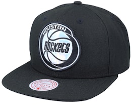 Houston Rockets Iridescent Xl Logo Hwc Black Snapback - Mitchell & Ness