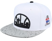 Seattle Supersonics Cement Top Hwc White/Silver Snapback - Mitchell & Ness