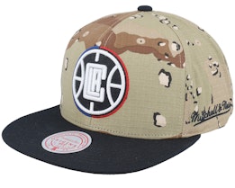 Los Angeles Clippers Choco Camo Snapback - Mitchell & Ness