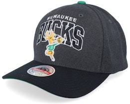 Milwaukee Bucks G2 Arch Grey/Black Adjustable - Mitchell & Ness