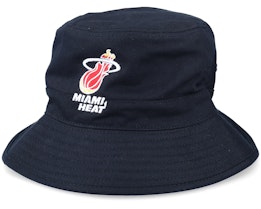 Miami Heat Team Logo Black Bucket - Mitchell & Ness