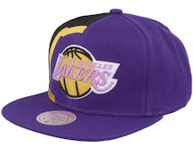 Mitchell & Ness - NBA Beige Trucker Cap - Los Angeles Lakers Hidden Khaki/Camo Trucker @ Hatstore