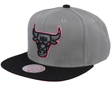 Chicago Bulls Neon Lights Grey/Black Snapback - Mitchell & Ness